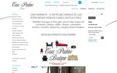 Détails : Casa Padrino.fr - meuble baroque de luxe, chaises, fauteuils, tables, commodes