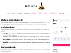 Aperçu du site 1001-paris.com