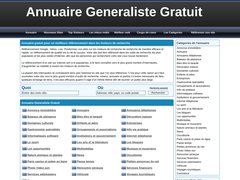 Aperçu du site Annuaire-generalistes.com