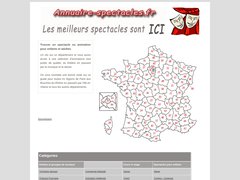 Aperçu du site Annuaire-spectacles.fr