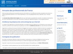 Aperçu du site Annuaireprofessionnels.fr