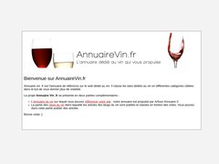 Aperçu du site Annuairevin.fr