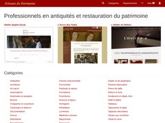 Aperçu du site Artisans-patrimoine.fr