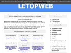 Aperçu du site Letopweb.eu