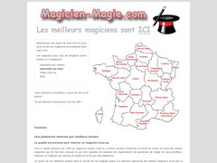 Aperçu du site Magicien-magie.com