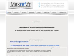 Aperçu du site Maxref.fr