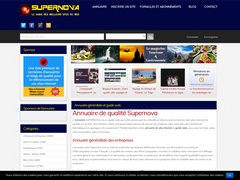 Aperçu du site Supernova-annuaire.fr