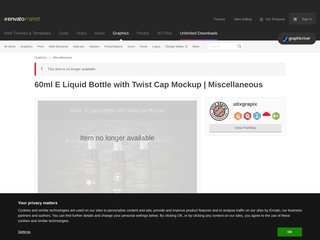 60ml E Liquid Bottle with Twist Cap Mockup Miscellaneous