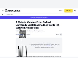 A Malaria Vaccine From Oxford University Just Became the First to Hit WHO's Efficacy Goal