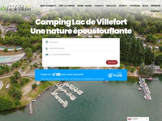 Camping Du Lac 3 étoiles à Pourcharesses