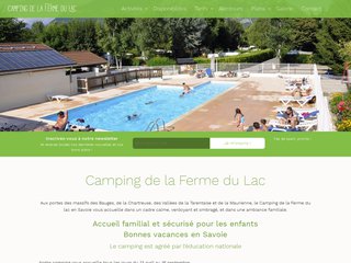 Camping La Ferme Du Lac 3 étoiles à Les Marche
