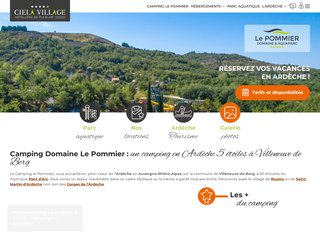 Camping Domaine Le Pommier 5 étoiles à Villeneuve-De-Berg