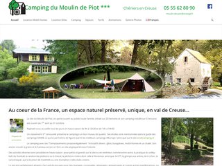 Camping Moulin De Piot 3 étoiles à Cheniers