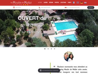 Camping Le Moulin De Mellet 3 étoiles à Saint-Hilaire-De-Lusignan