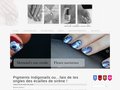 screenshot http://nails-art.fr Fournisseur manucure nail art
