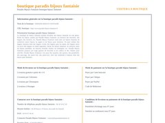 Code promo Paradis Bijoux Fantaisie Fr