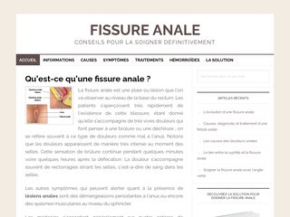 Fissure anale