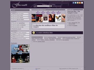 screenshot http://www.films-vampires.com/ Films-vampires.com - liste de films de vampire